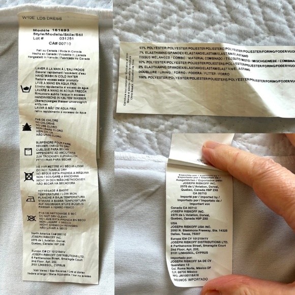 Joseph Ribkoff Panel Sheath Dress Multi Floral Short Sleeve Size 6 Like New! - Picture 10 of 14